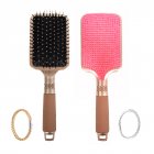 Brosse Plate Rose en Strass des Stars